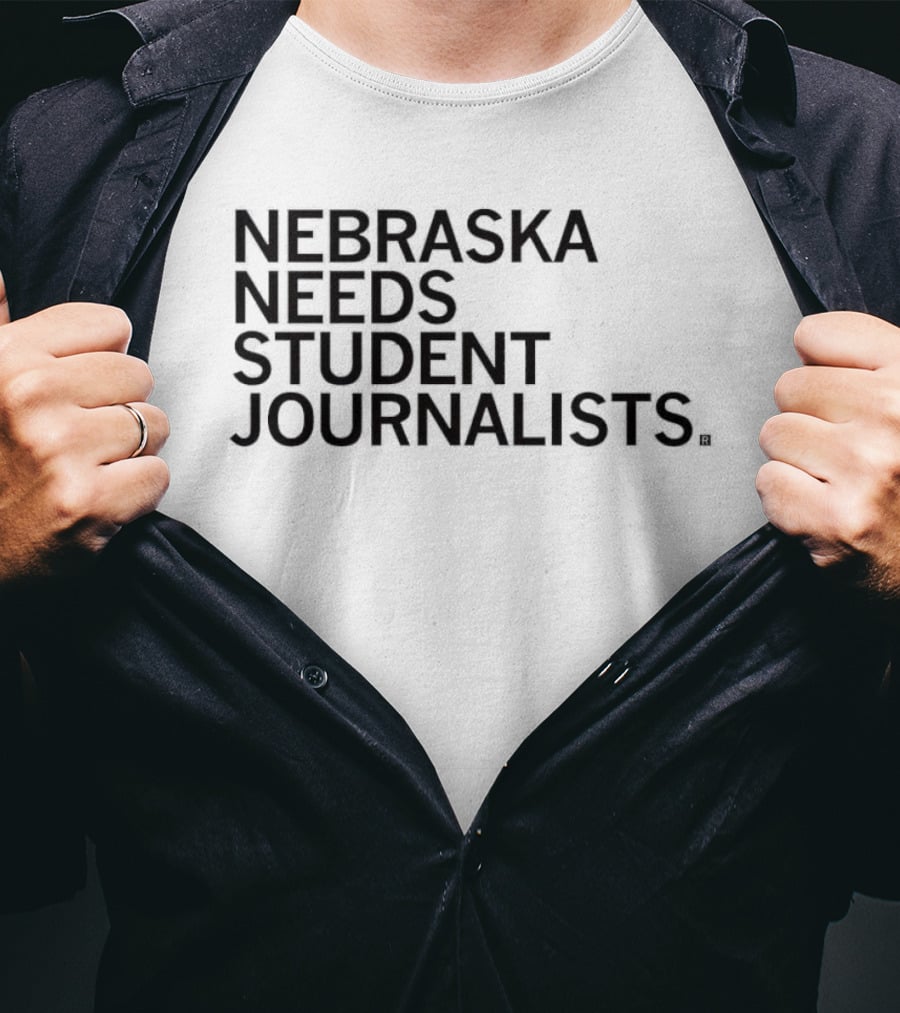 Nebraska Needs Student Journalists Grey T-Shirt