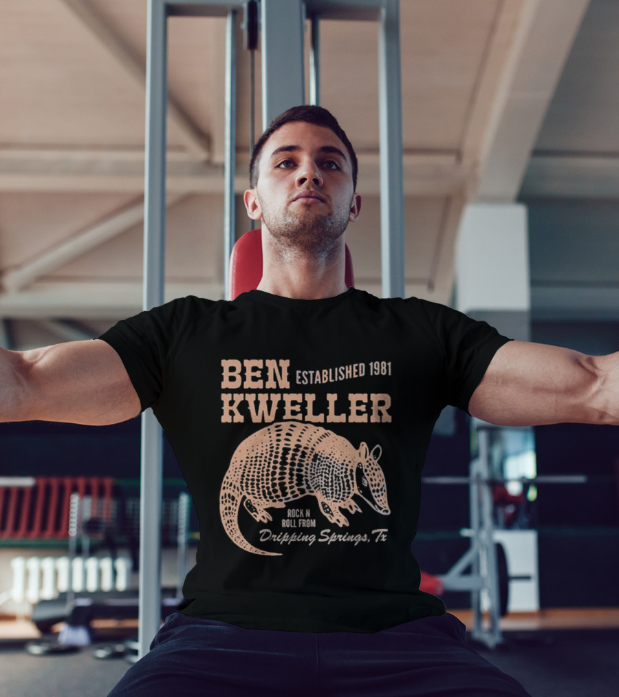 Ben Kweller Established 1981 Rock And Roll From Dripping Springs TX Armadillo 2026 T-Shirt