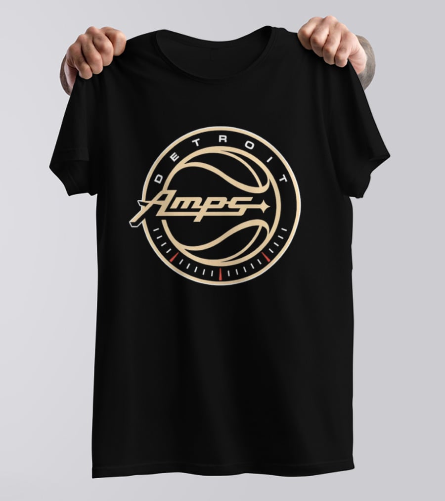 Detroit Amps Basketball 3x3 BIG3 Logo Sports Team T-Shirt