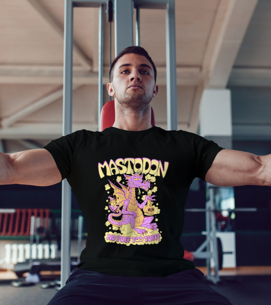 Mastodon No Puff Too Tuff Wizard Dragon 420 T-Shirt