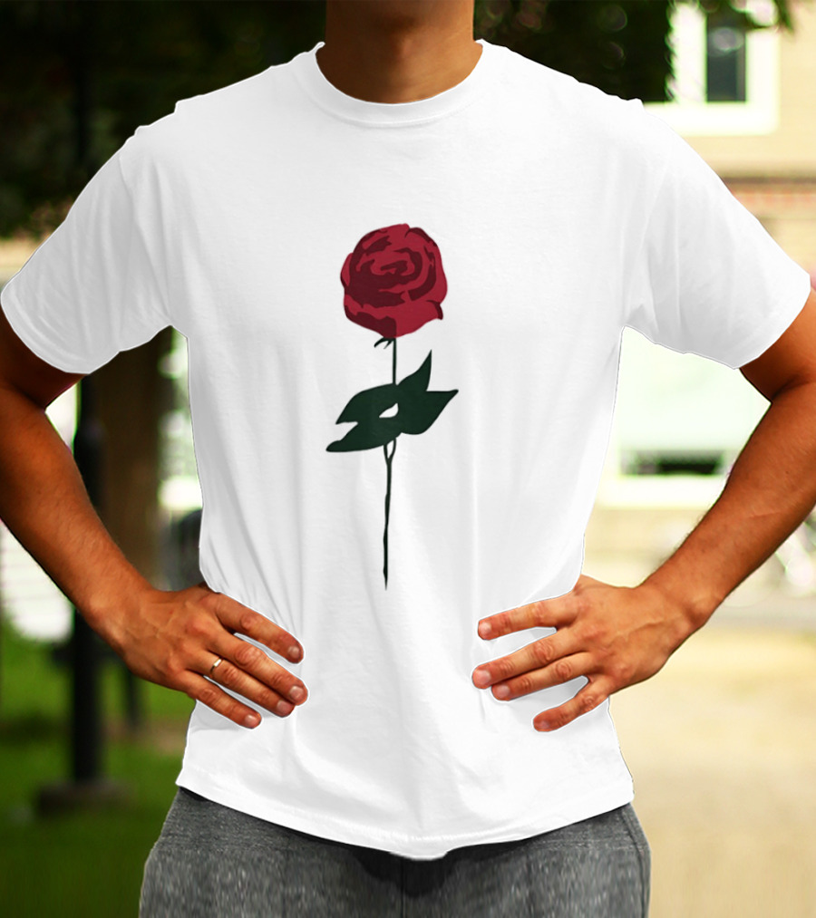 RJ Decker Catherine Delacroix Red Rose Botanical T-Shirt