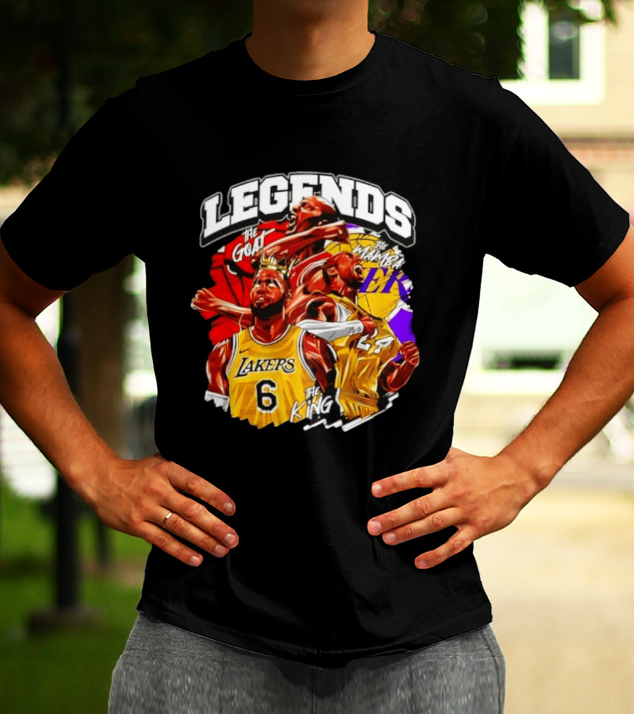 Legends The Goat Mamba King Lakers 24 6 T-Shirt
