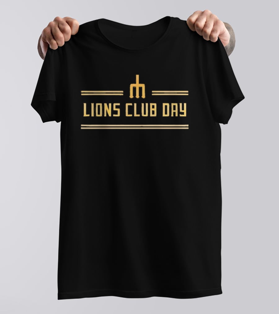 Seattle Mariners Lions Club Day Baseball Event Merchandising T-Shirt