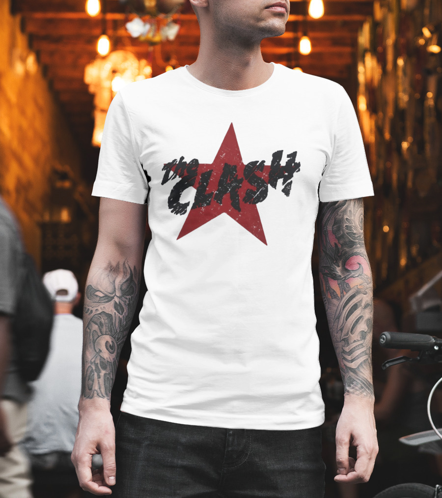 The Clash Red Star Vintage Punk T-Shirt