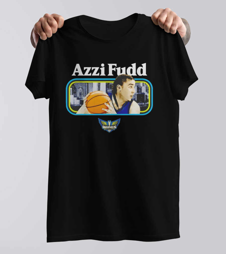 Azzi Fudd Dallas Wings Basketball Player With Team T-Shirt