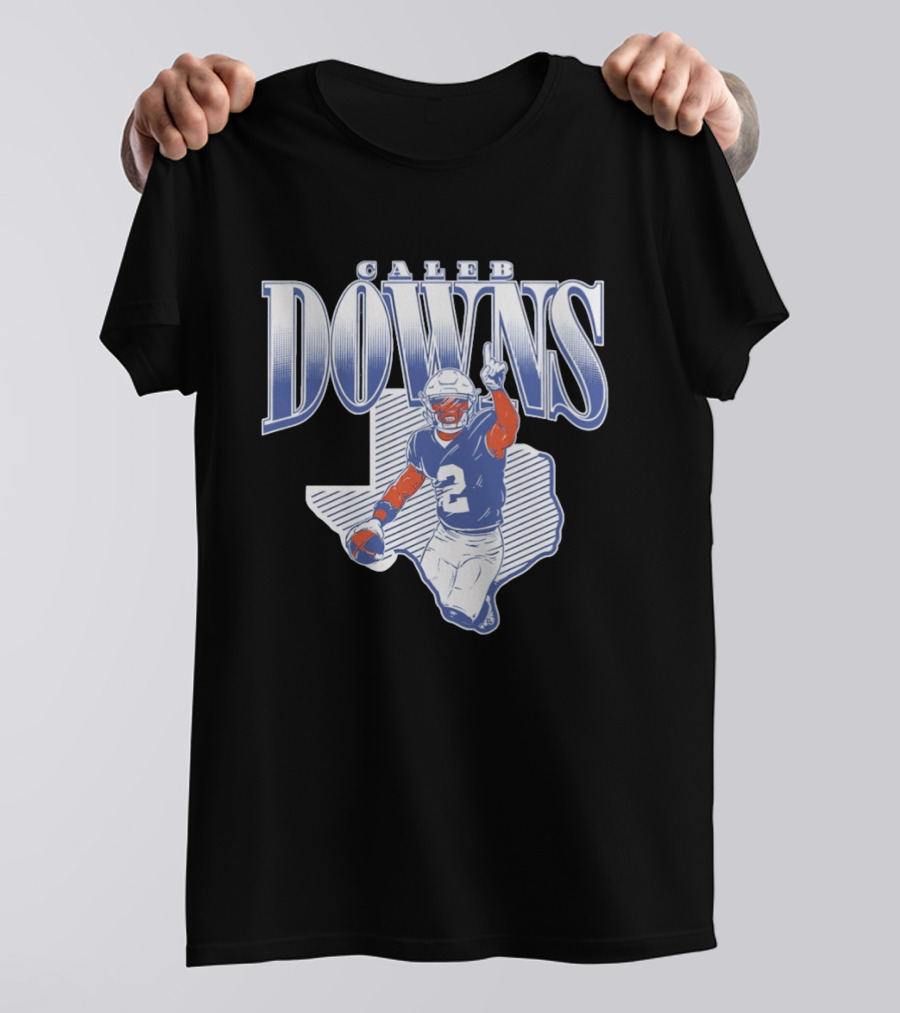 Caleb Downs Number 2 Texas Football Star Dallas Cowboys T-Shirt