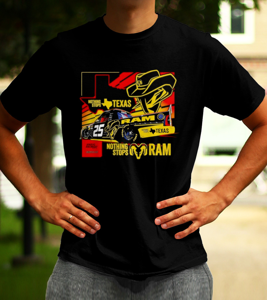 Kaulig Racing NASCAR Craftsman Truck Series 2026 Nothing Stops Texas RAM T-Shirt