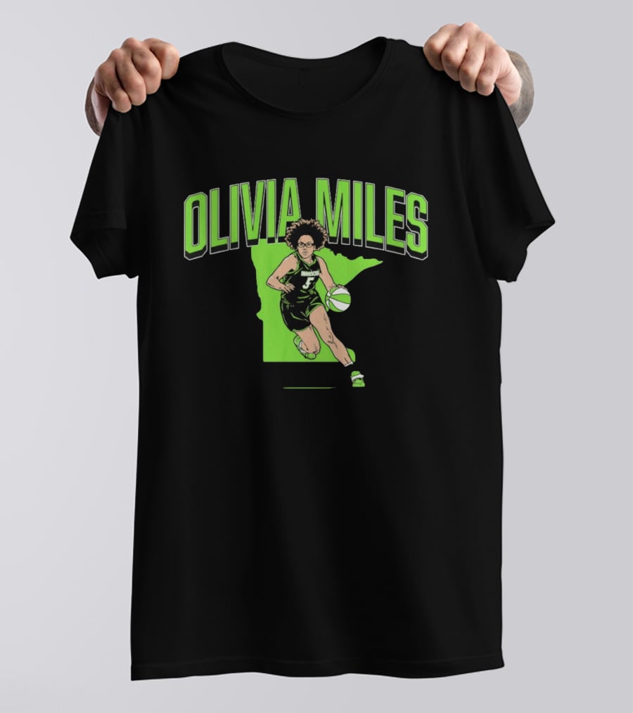 Olivia Miles Minnesota Lynx Basketball Star T-Shirt