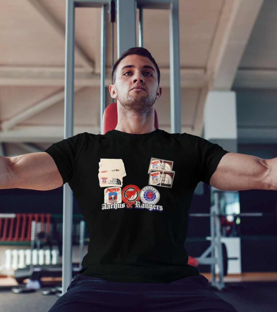 Rangers Football Club Aarhus Gymnastikforening We Hate Antifa T-Shirt
