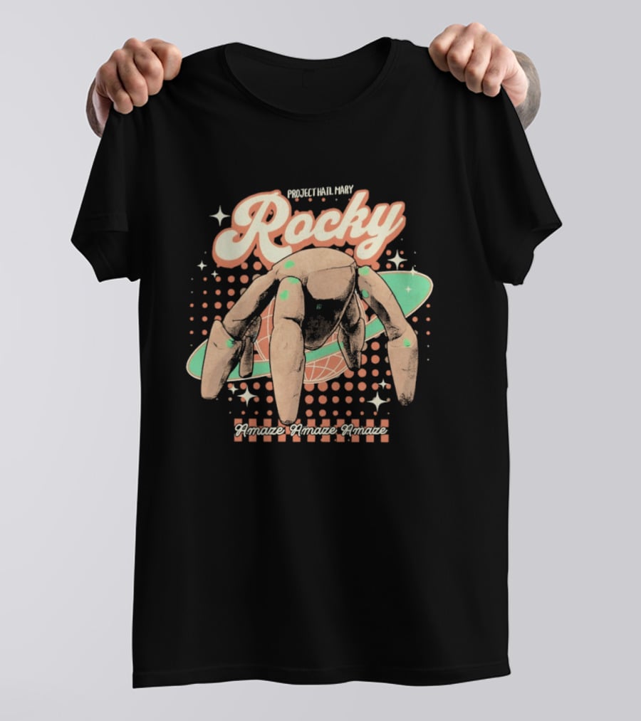 Project Hail Mary Rocky Alien Amaze Amaze Amaze Vintage Style Spacecraft T-Shirt
