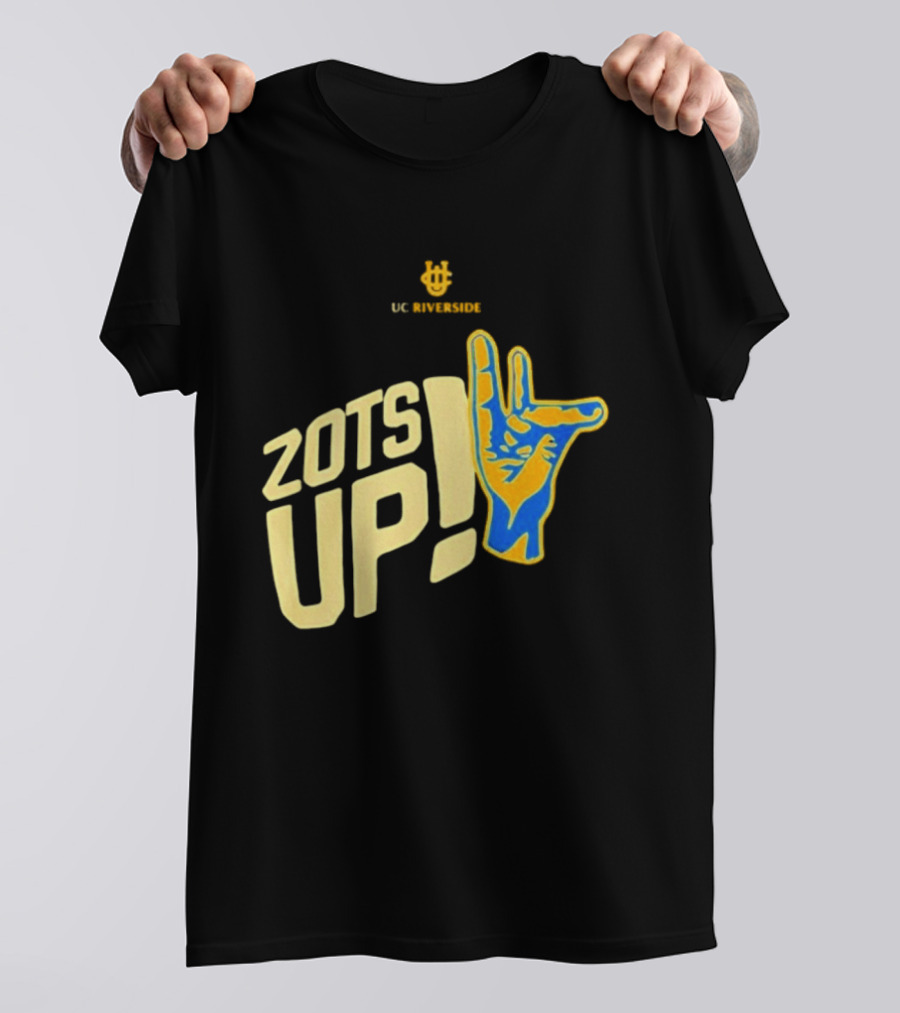 UC Riverside Zot Hand Sign Zots Up T-Shirt