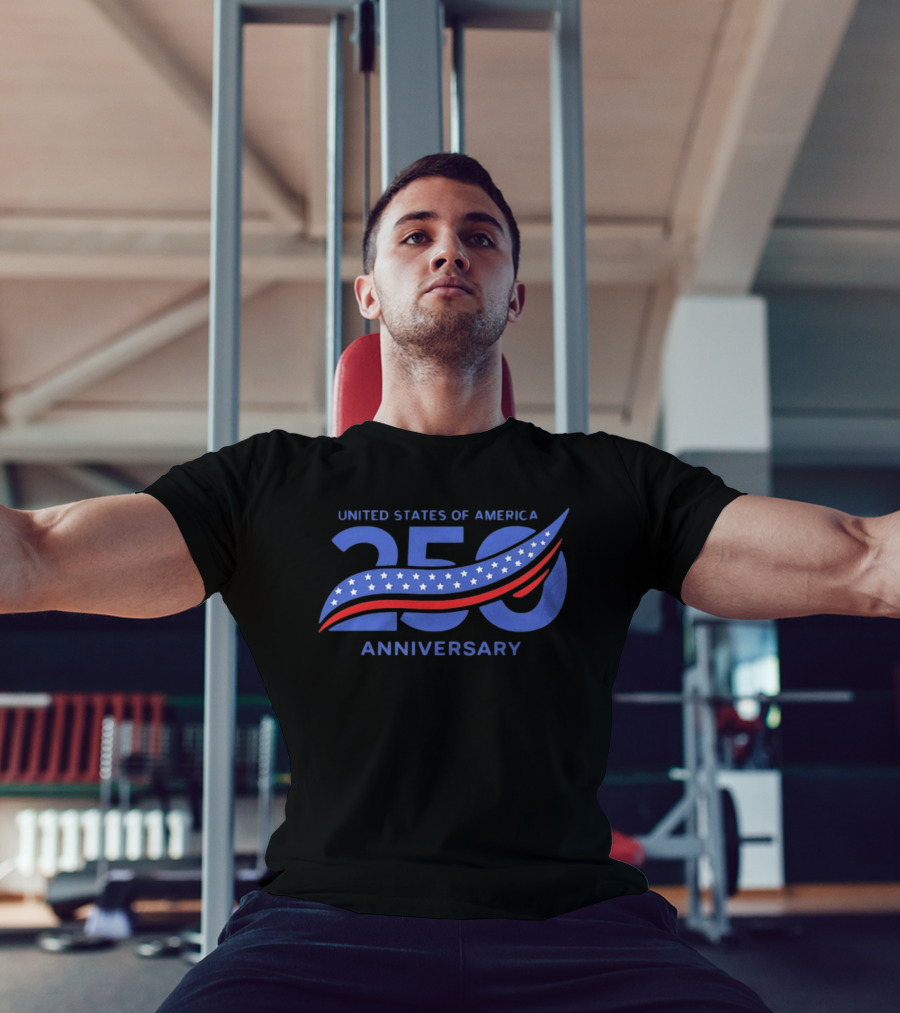 United States Of America 250 Anniversary Semiquincentennial Flag Stars And Stripes T-Shirt
