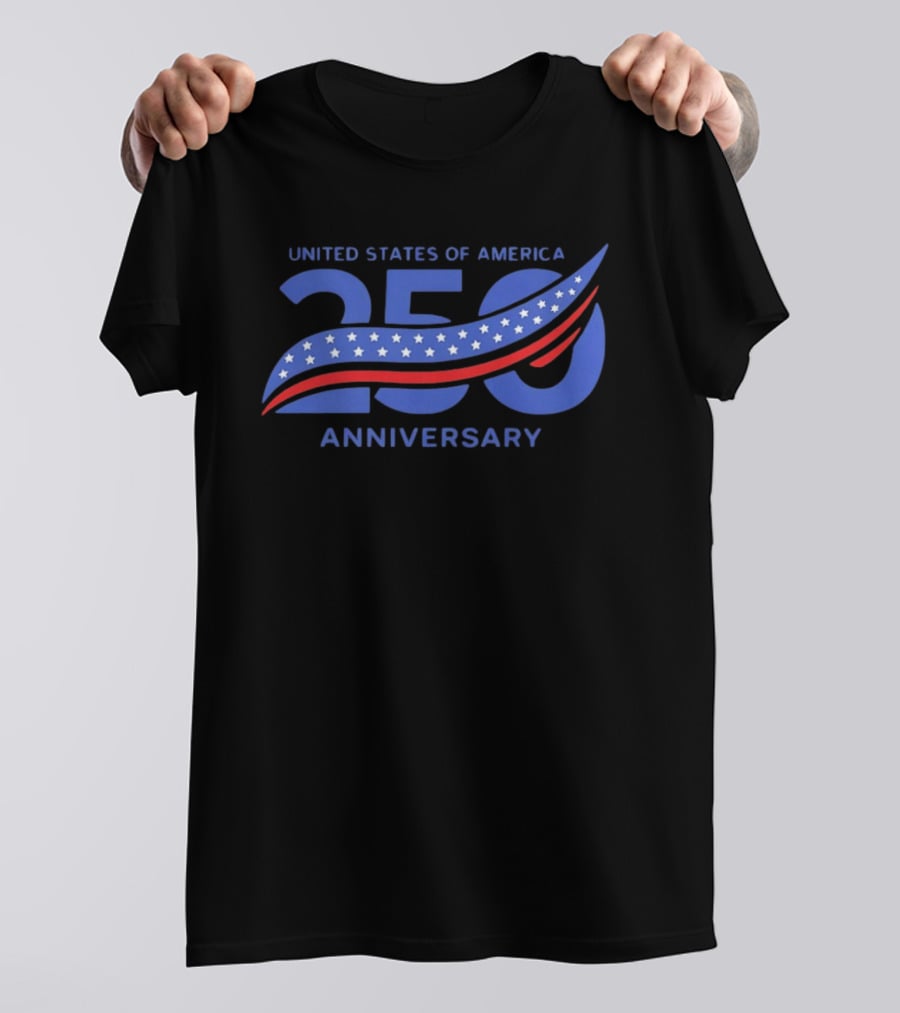 United States Of America 250 Anniversary Semiquincentennial Flag Stars And Stripes T-Shirt