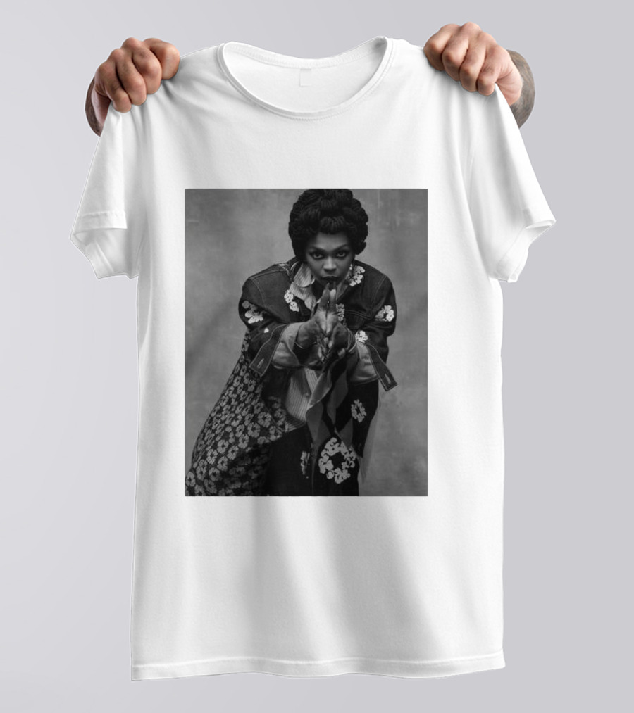 Denim Tears Ms. Lauryn Hill Iconic Style Photo T-Shirt