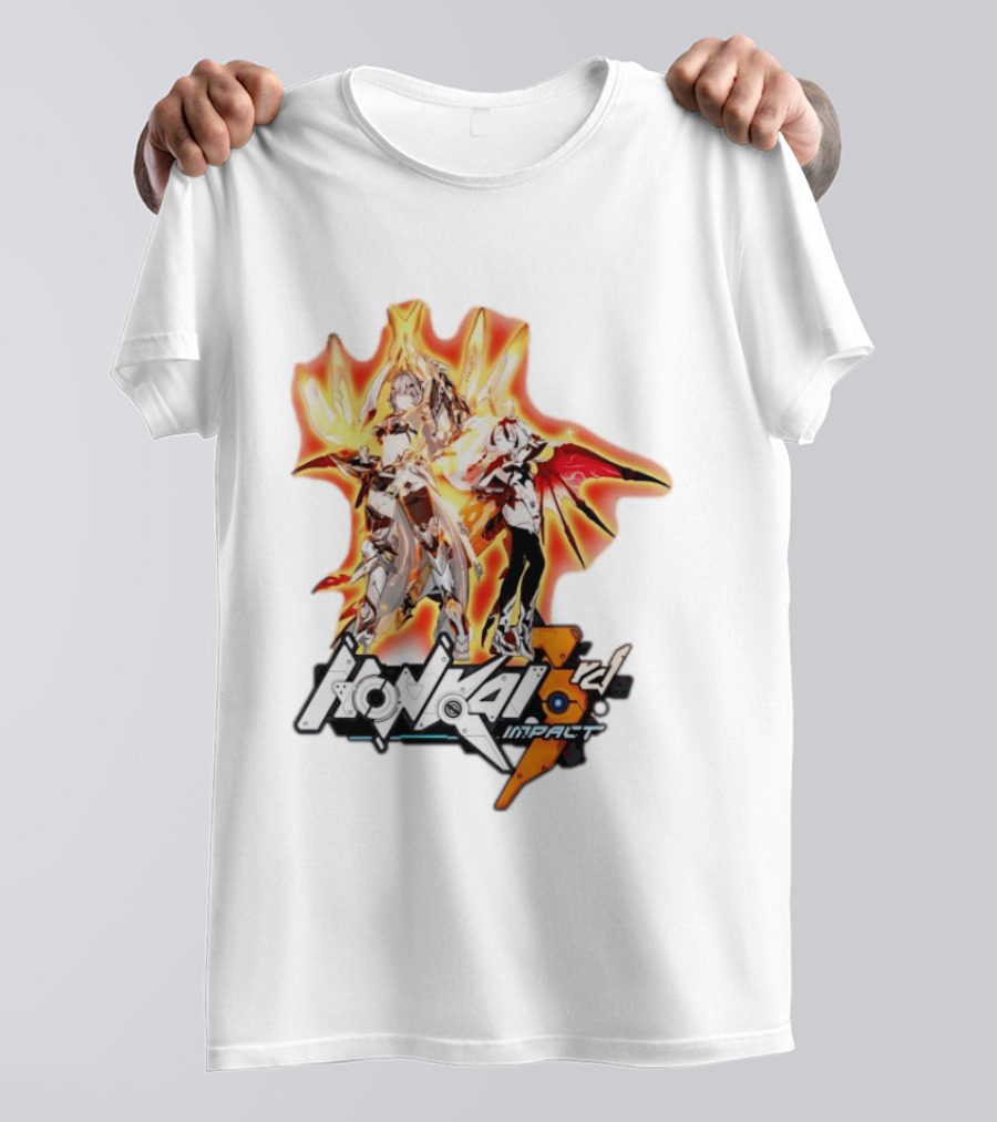 Honkai Impact 3rd HoYoverse Flame Armor Characters T-Shirt