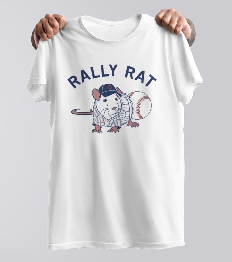 Rally Rat Baseball Fan With Cap T-Shirt