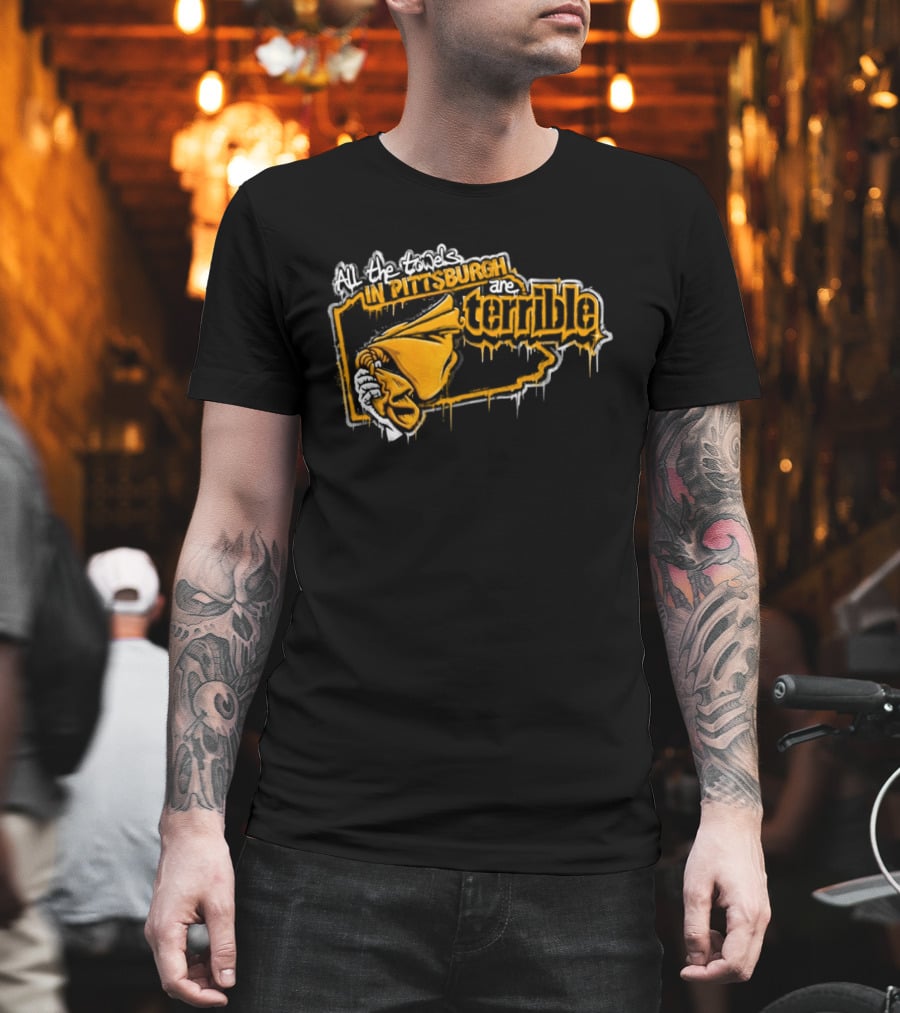 All The Towels In Pittsburgh Are Terrible Pittsburgh Steelers Football Graffiti 2026 T-Shirt