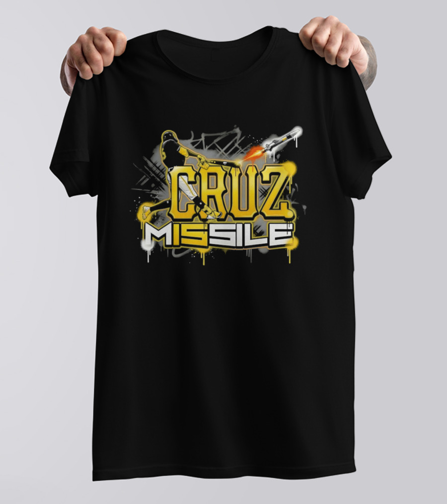 Cruz M15sile O'Neil Cruz Pittsburgh Pirates Baseball Graffiti T-Shirt