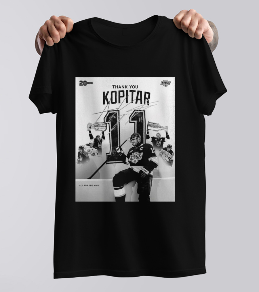 Thank You Kopitar 11 Los Angeles Kings All For The King 20 Seasons T-Shirt