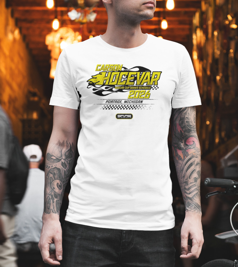 Carson Hocevar Nascar Cup Series Schedule 2026 Portage Michigan Racing 77 T-Shirt