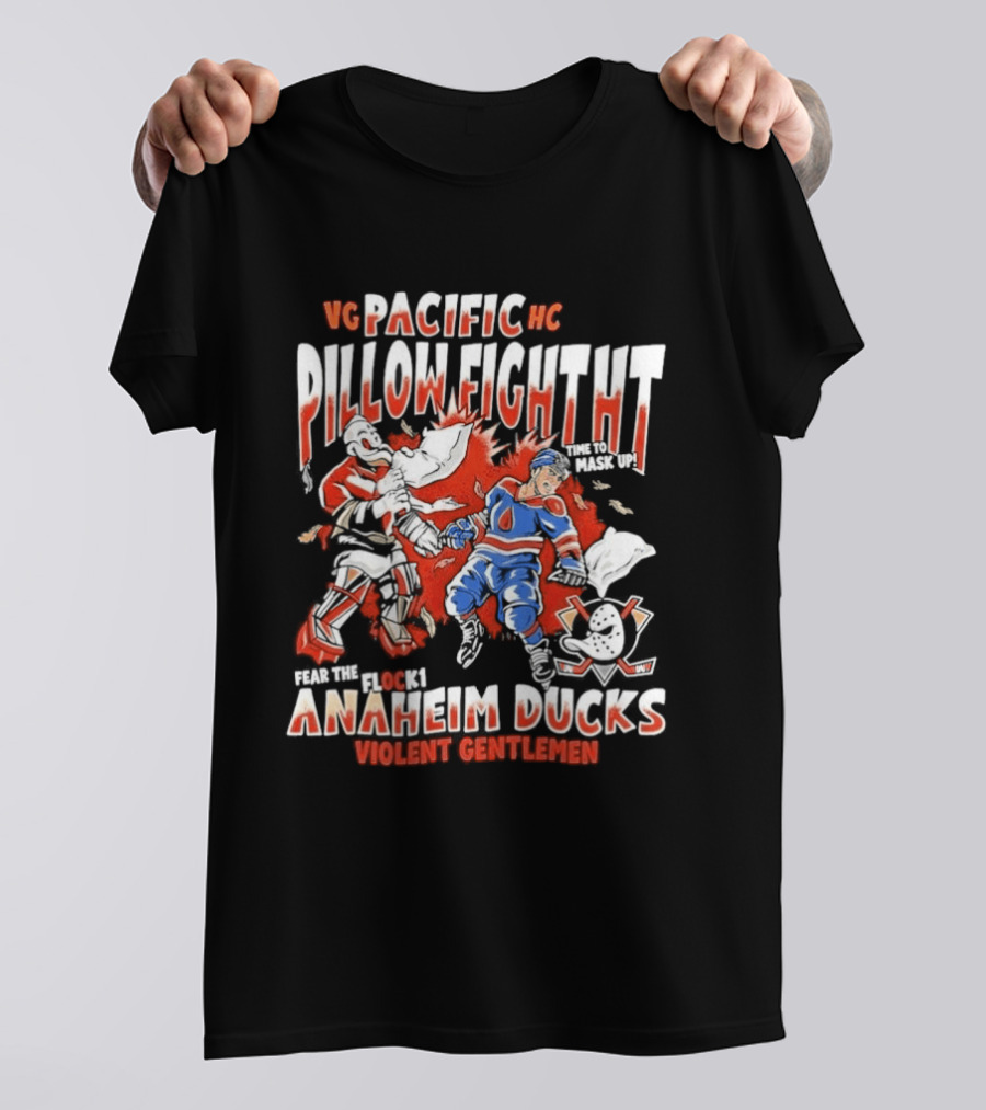 VG Pacific HC Pillow Fight Anaheim Ducks Violent Gentlemen T-Shirt