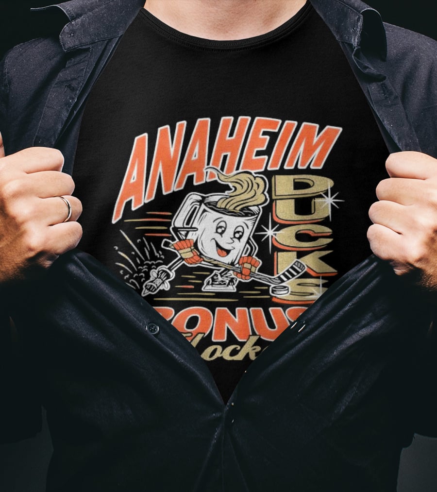 Anaheim Ducks Puck Bonus Hockey T-Shirt