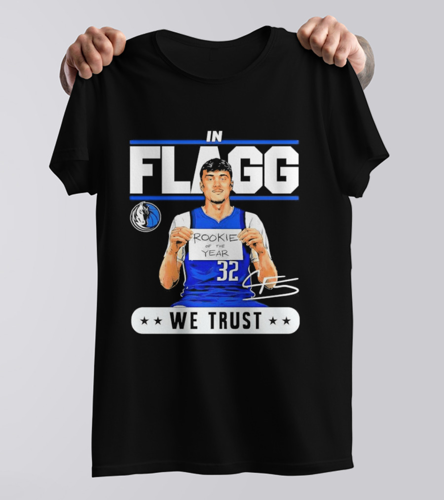 Cooper Flagg Dallas Mavericks Rookie In Flagg We Trust Basketball 32 T-Shirt