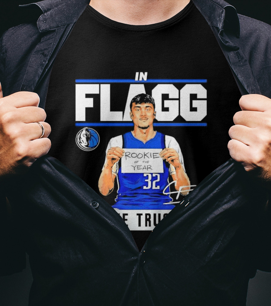 Cooper Flagg Dallas Mavericks Rookie In Flagg We Trust Basketball 32 T-Shirt