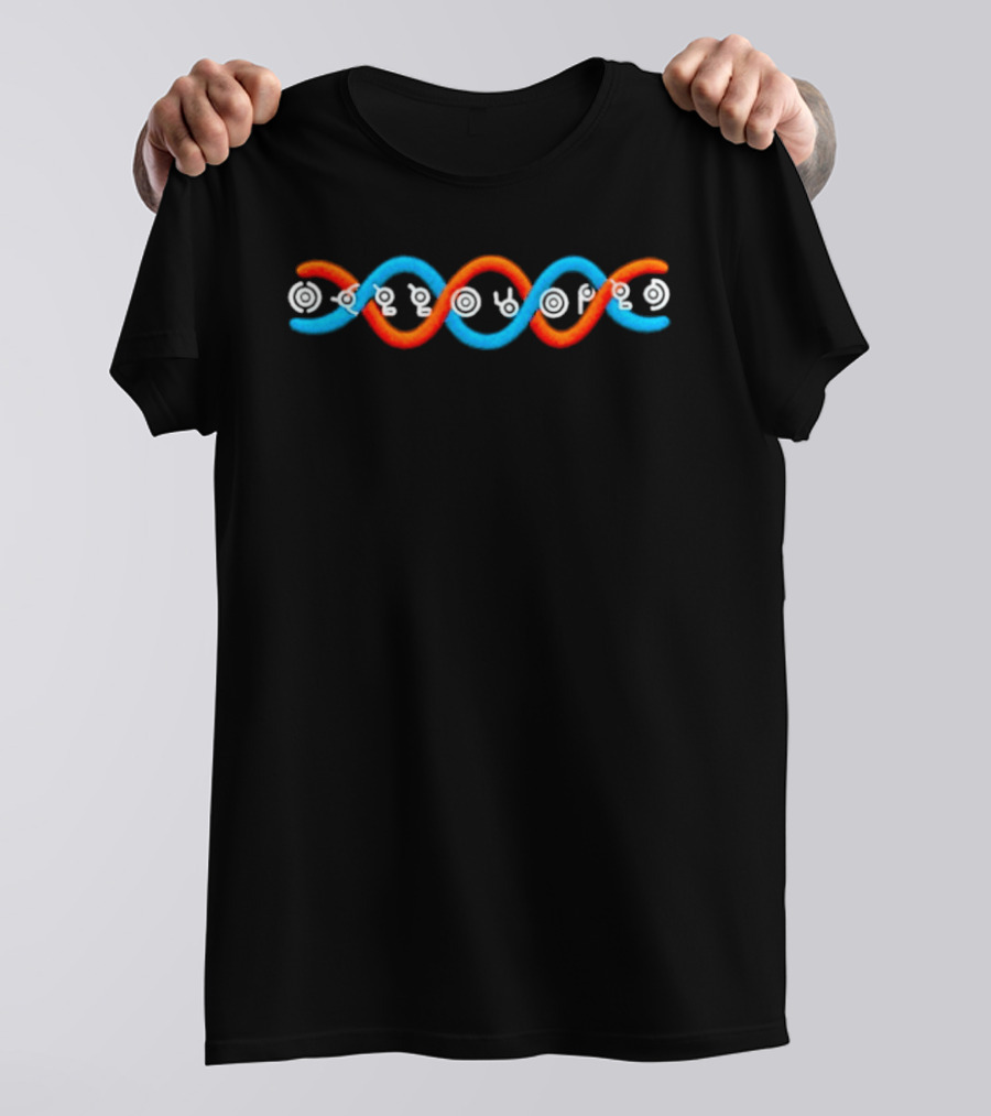 DNA Snacky Boy Hello World Deoxys Spiral T-Shirt