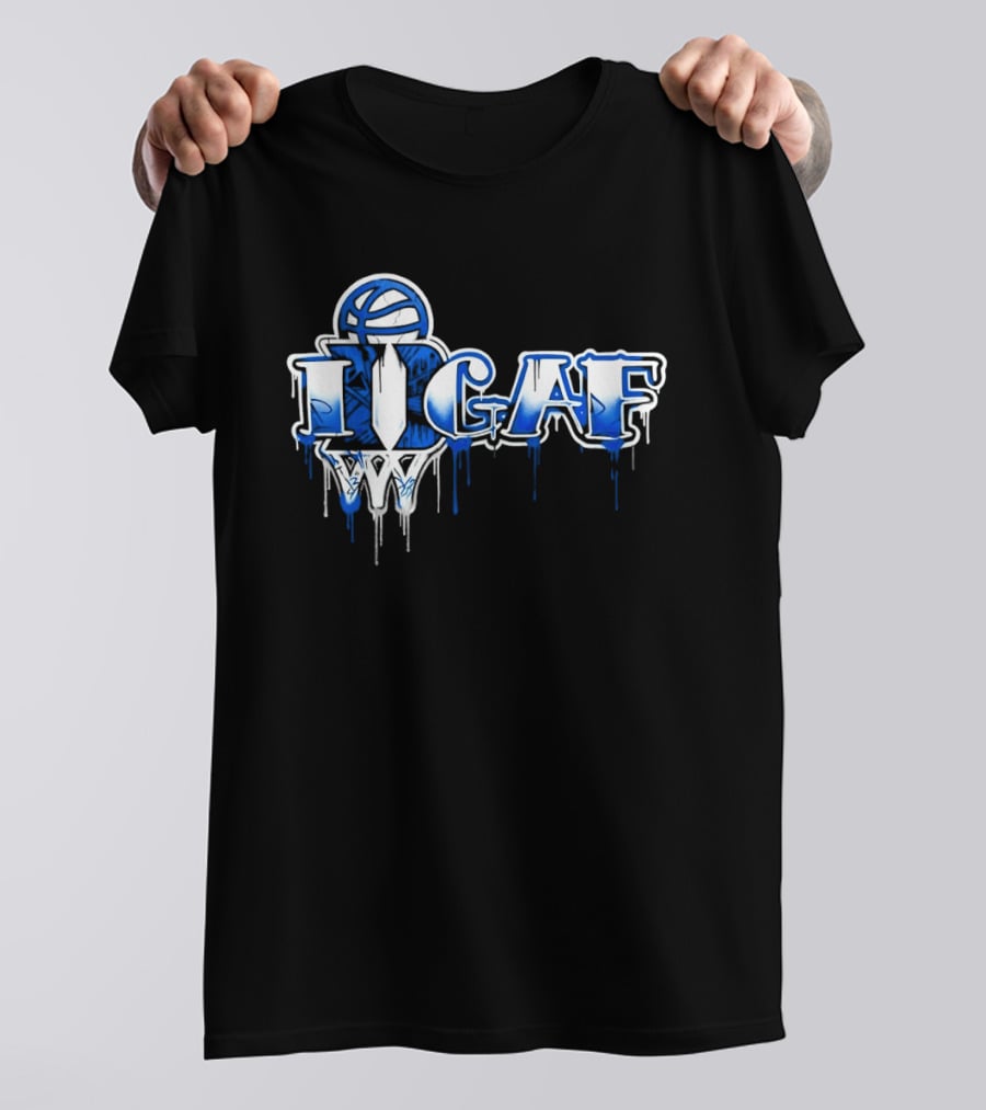 IDGAF Duke Basketball Graffiti Style Blue Devils T-Shirt