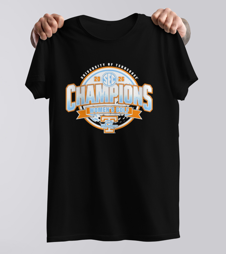 University Of Tennessee SEC 2026 Champions Women's Golf Lady Volunteers T-Shirt