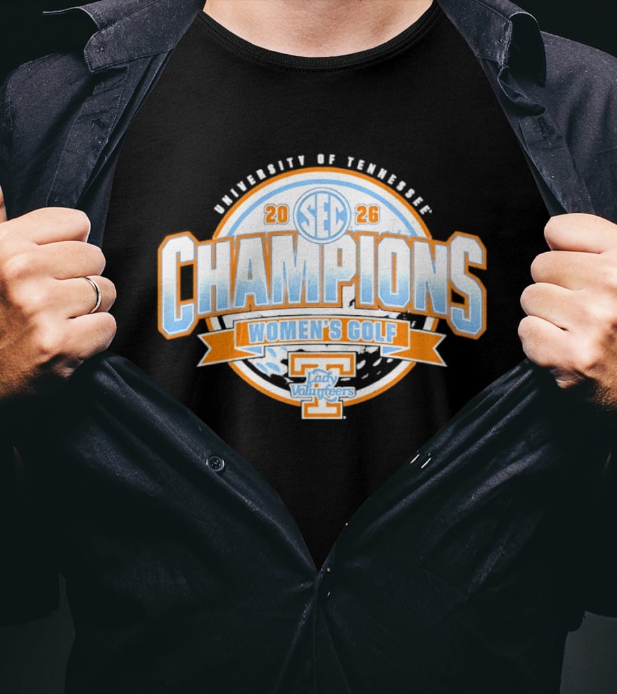 University Of Tennessee SEC 2026 Champions Women's Golf Lady Volunteers T-Shirt
