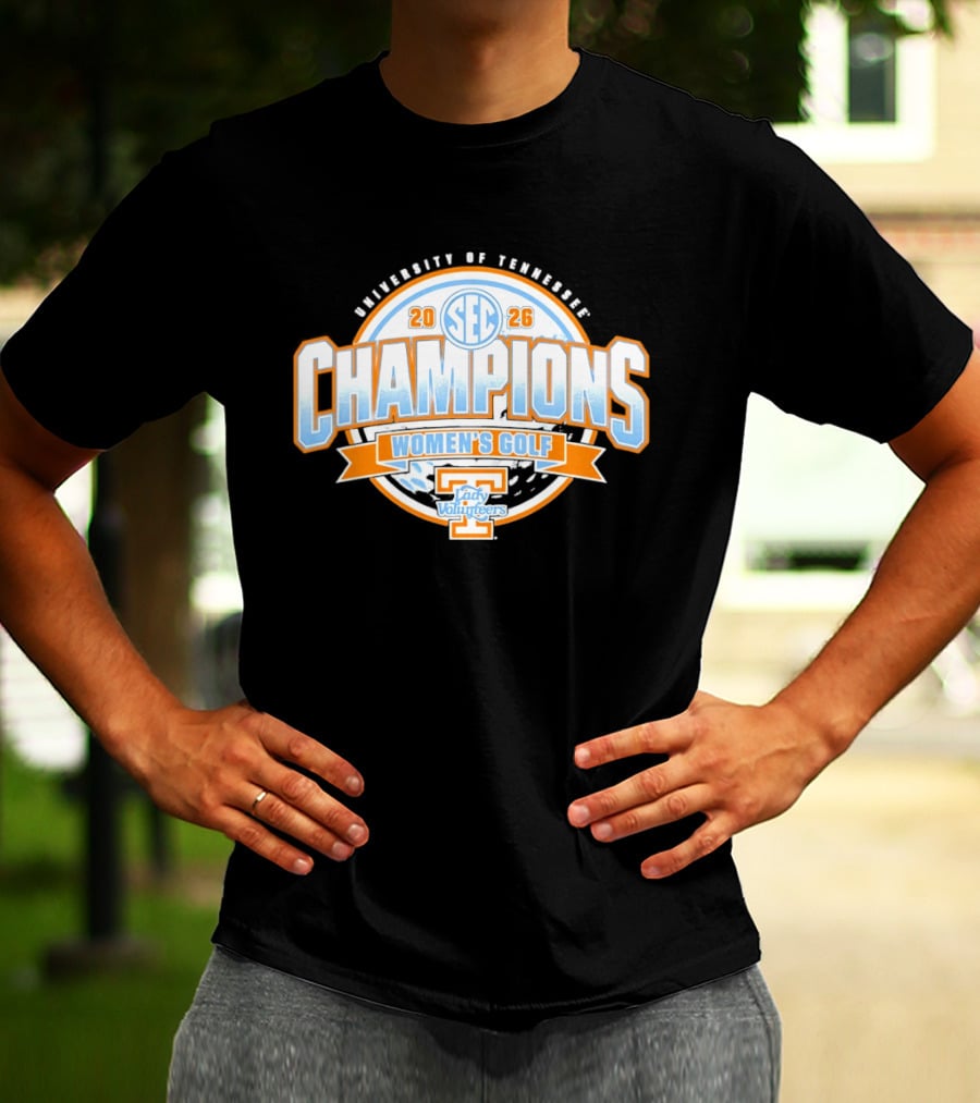 University Of Tennessee SEC 2026 Champions Women's Golf Lady Volunteers T-Shirt