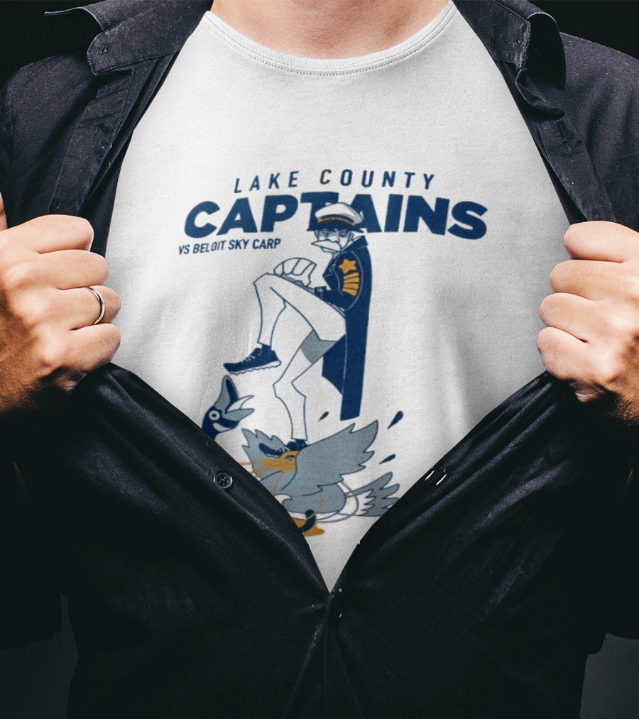 2026 Lake County Captains Vs Beloit Sky Carp Baseball Event T-Shirt