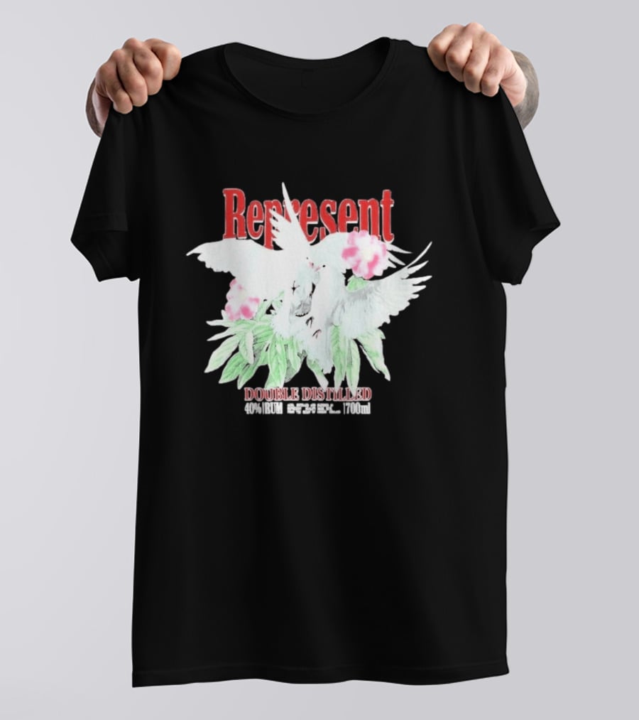 Represent Double Distilled Dove And Floral Elements Cade Cavalli T-Shirt