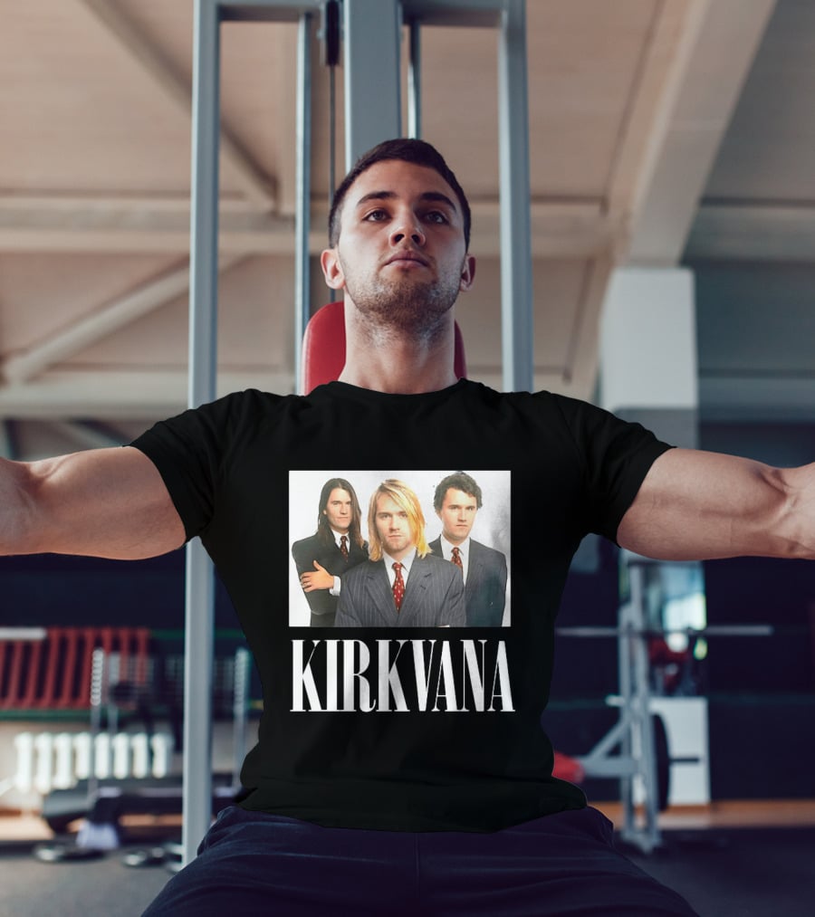 Kirkvana Nirvana Album Covers Suits Band Members T-Shirt