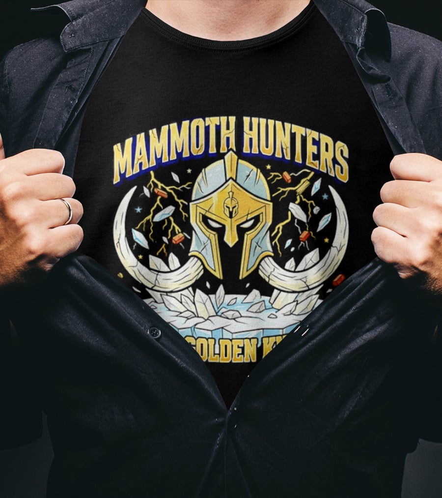 Mammoth Hunters Vegas Golden Knights Ice Hockey Helmet Ice T-Shirt