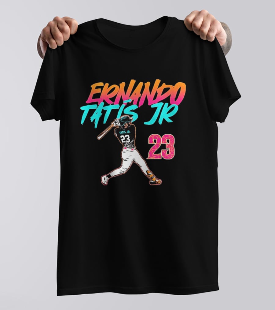 Fernando Tatis Jr 23 San Diego Padres City Edition Swing T-Shirt