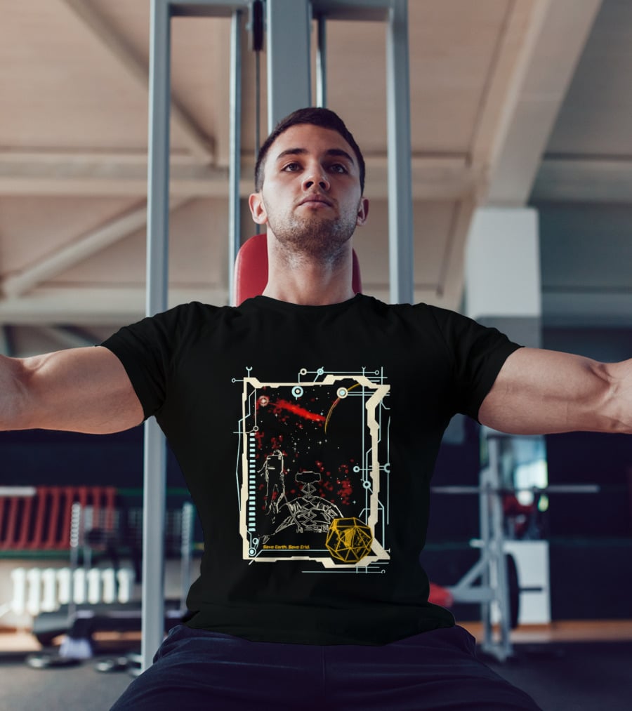 Project Hail Mary Rocky Grace Save Earth Save Erid Retro Sci Fi Circuitry T-Shirt