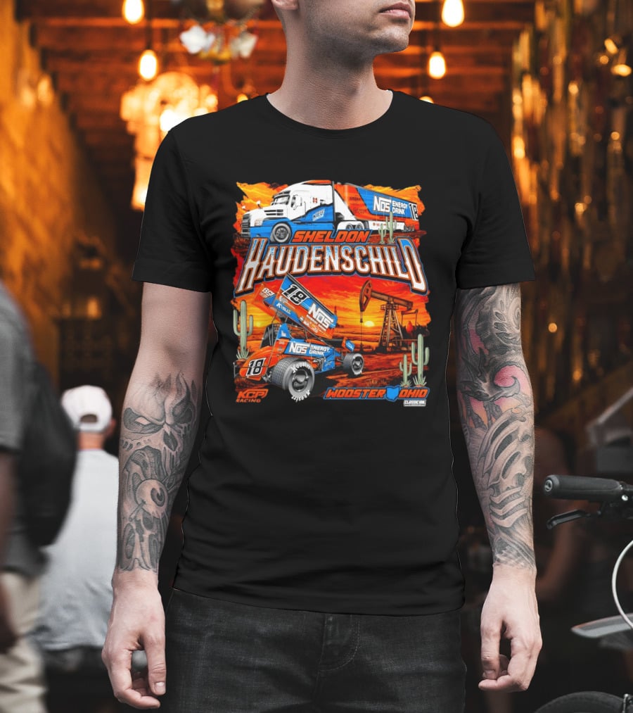 Sheldon Haudenschild NOS Energy Drink KCP Racing Wooster Ohio Classic Ink USA T-Shirt