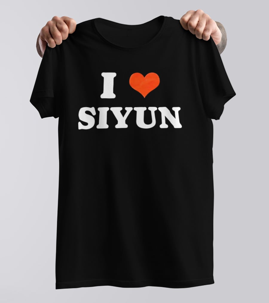 I Love Siyun Red Heart T-Shirt
