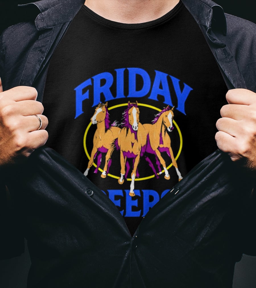 Friday Beers Three Derby Horse Racing Party T-Shirt