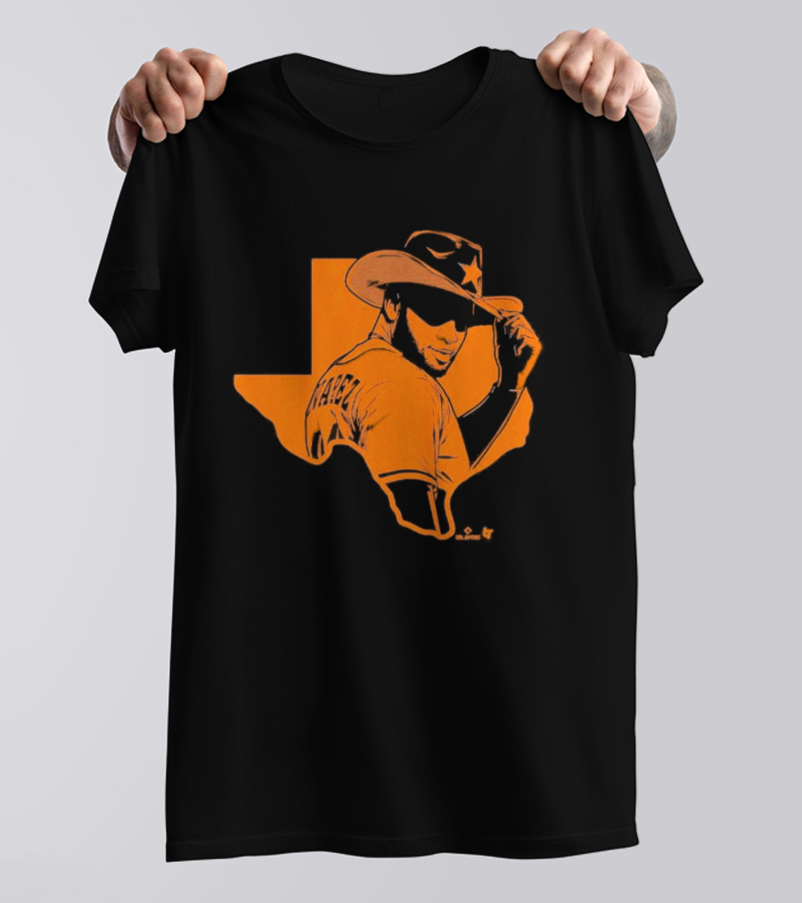 Yordan Alvarez Texas Cowboy Silhouette Hat T-Shirt