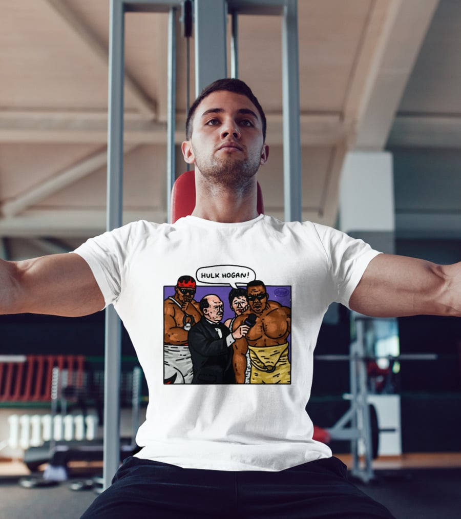Culture Kings WWE Hulk Hogan Wrestlers Cartoon Interview Scene T-Shirt