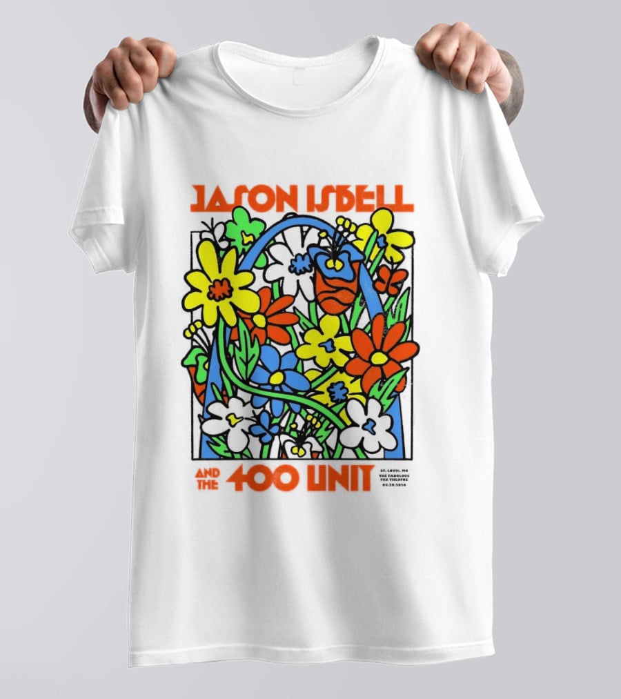 Jason Isbell The 400 Unit St. Louis Fabulous Fox Theatre April 29 2026 Flower Arch T-Shirt