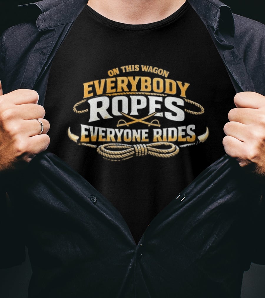 Buffalo Sabres On This Wagon Everybody Ropes Everyone Rides T-Shirt