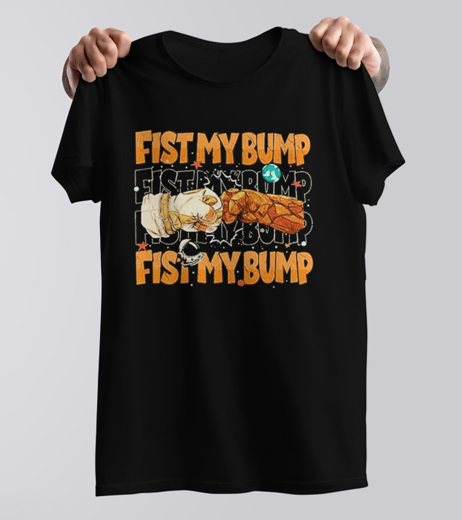 Fist My Bump Grace And Rocky Cartoon Style Fist Bump T-Shirt