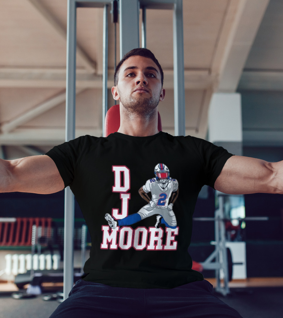 DJ Moore Buffalo Football Jersey Number 2 Athletic Pose T-Shirt