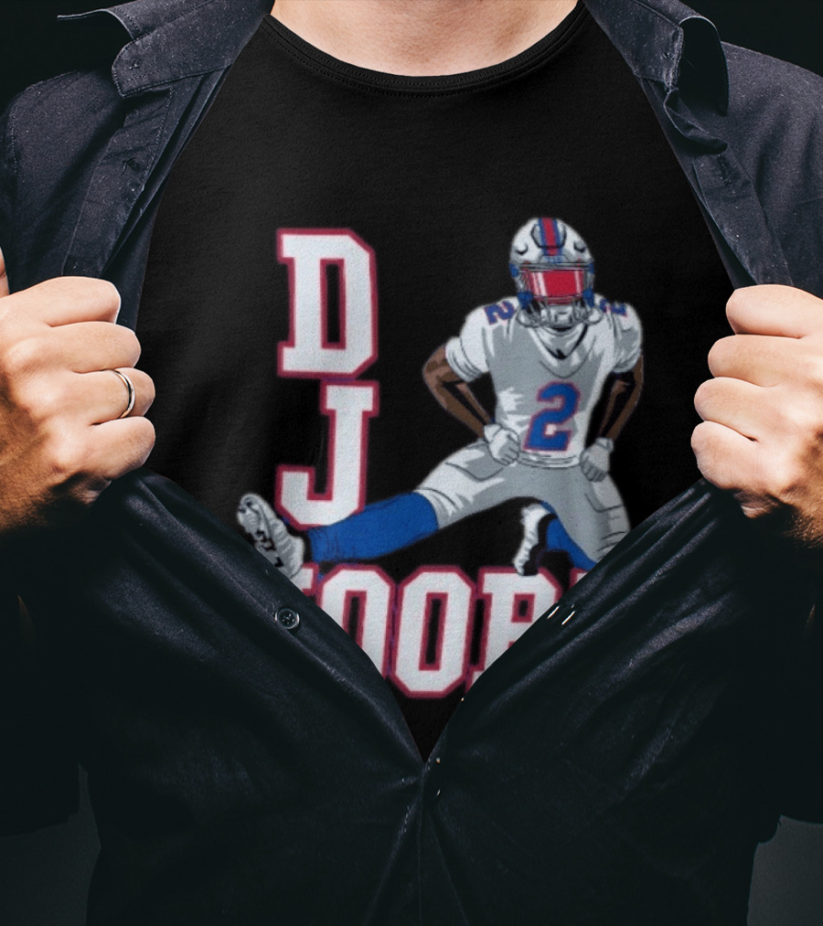 DJ Moore Buffalo Football Jersey Number 2 Athletic Pose T-Shirt