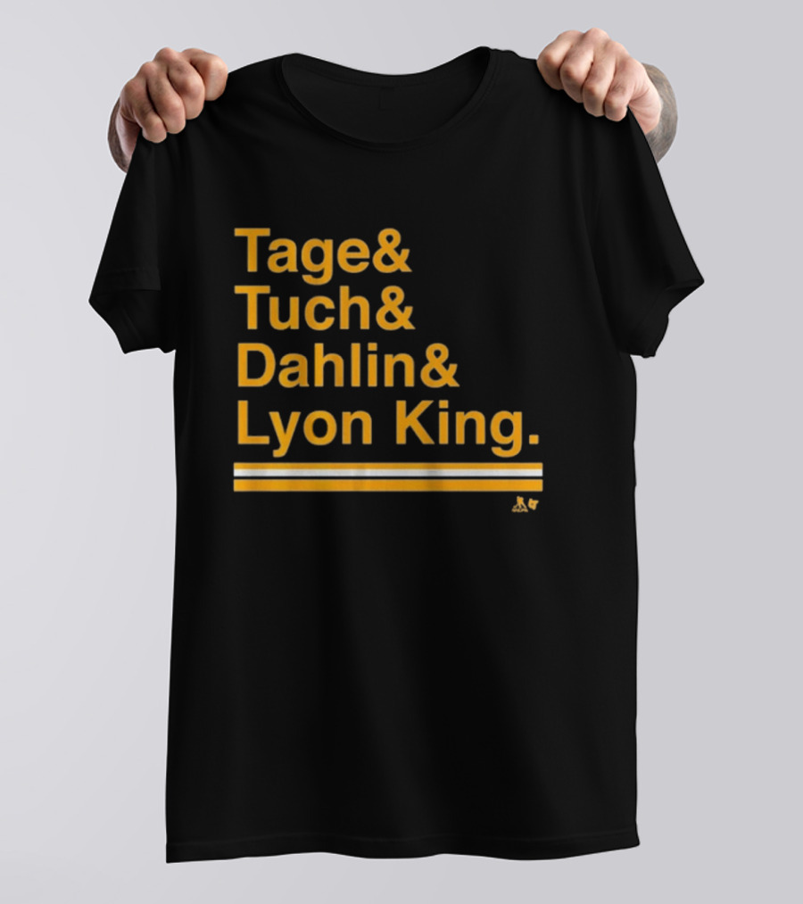 Tage Tuch Dahlin Lyon King Buffalo Hockey Ampersand T-Shirt